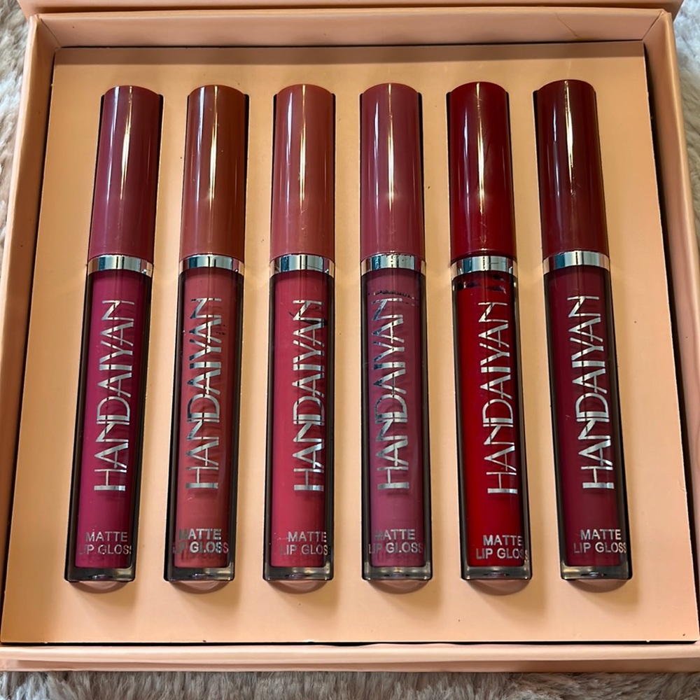 NEW AND SEALED Handaiyan Matte Liquid Lipgloss Set of 6 - Set A